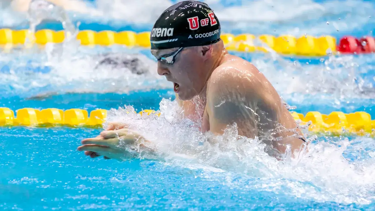 Edinburgh University Swimmer doing Breast stroke