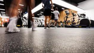 Image of people walking into eric Liddell Gym