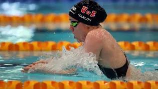 Kara Hanlon swimming at the Scottish National Open