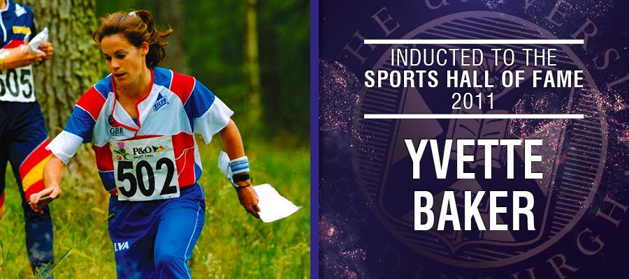 Image of Yvette Baker with text: Inducted to the Sports Hall of Fame 2011, Yvette Baker