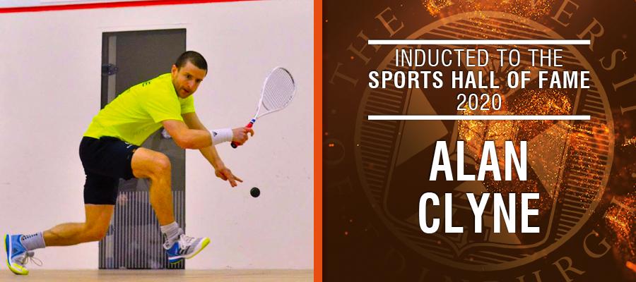 Image of Alan Clyne with text: Inducted to the Sports Hall of Fame 2020 - Alan Clyne