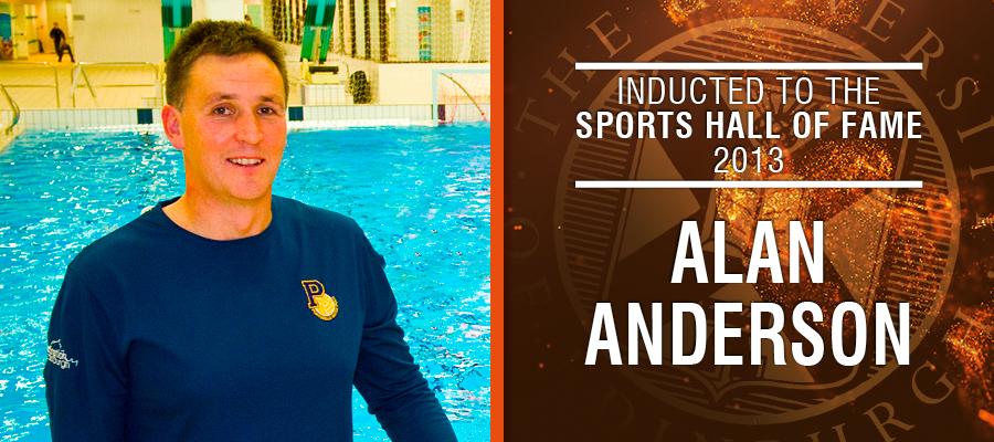 Image of Alan Anderson with text: Inducted to the Sports Hall of Fame 2013, Alan Anderson