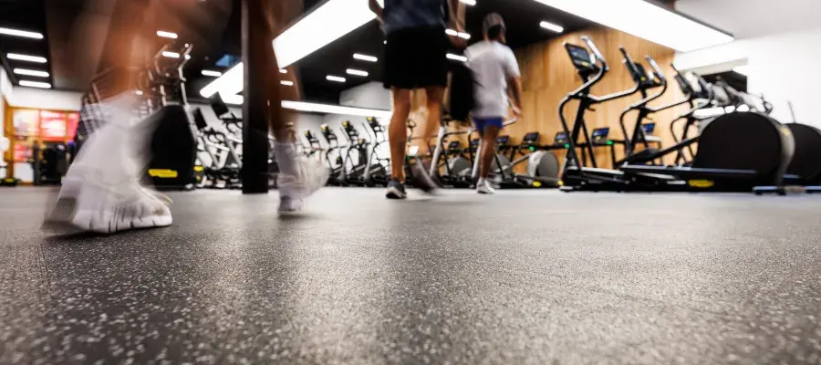 Image of people walking into eric Liddell Gym
