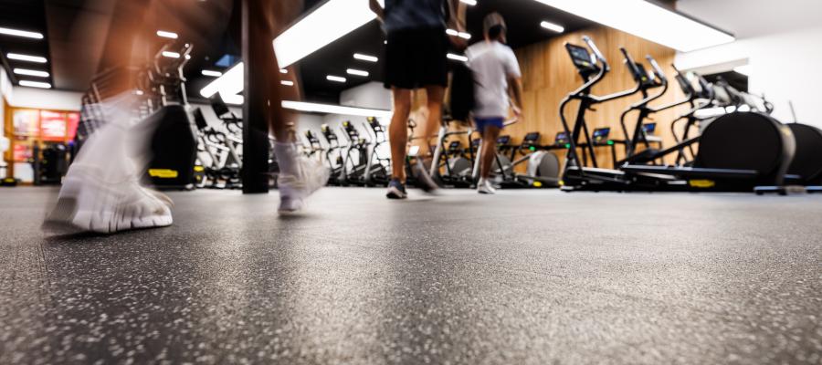 Image of people walking into eric Liddell Gym