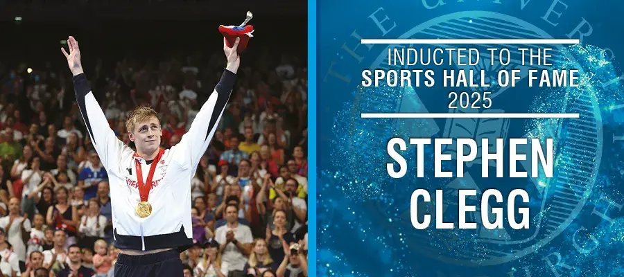 Image of Stephen Clegg with text reading Hall of Fame 2025