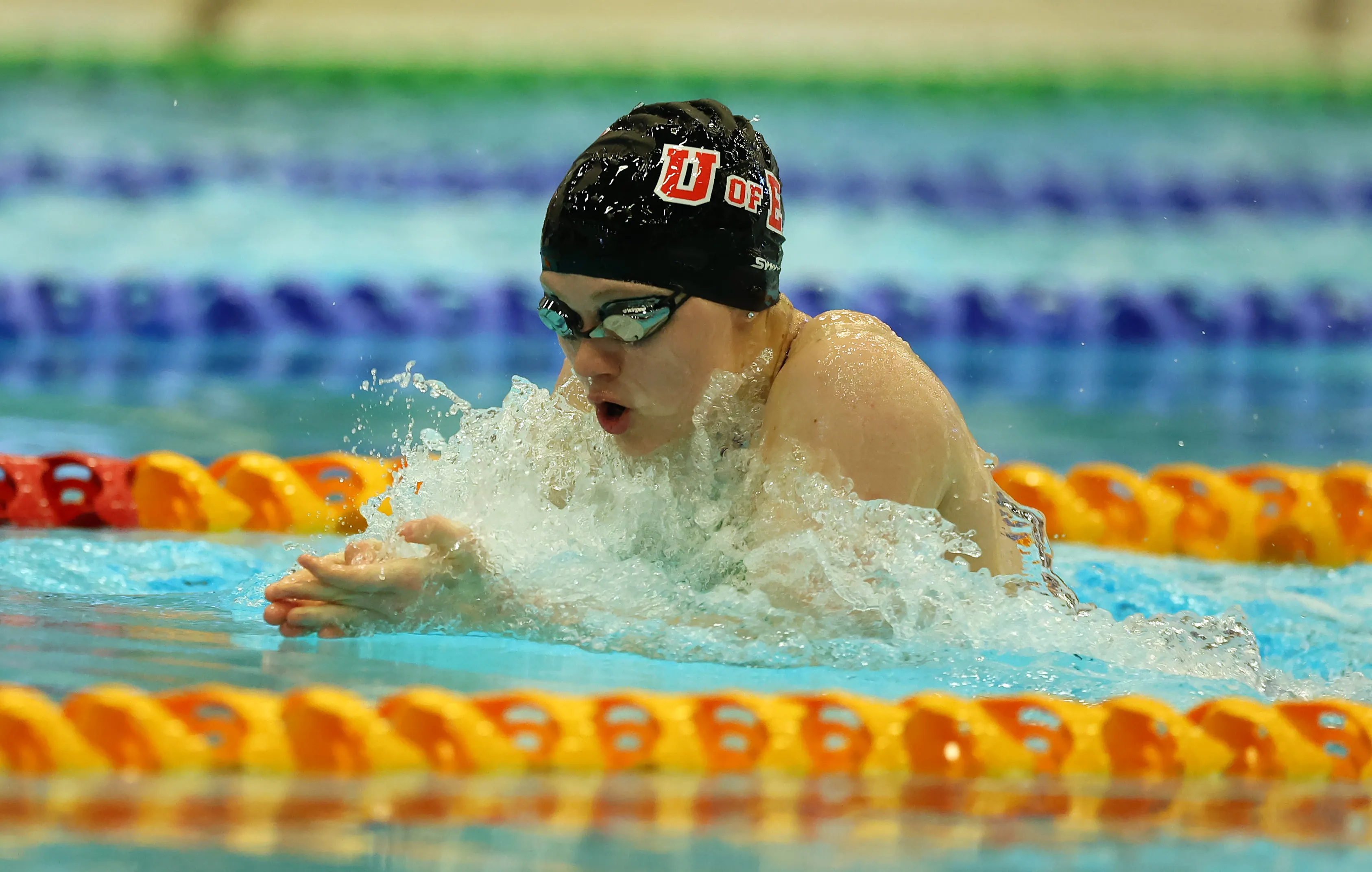 Anna Morgan doing breaststroke