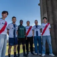 six people stood in new sports kit
