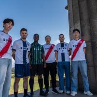 six people stood in new sports kit