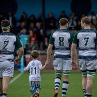 Scottish Varsity 2023 - players walking on pitch