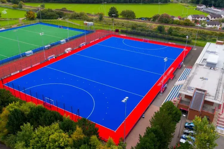 Above shot of Peffermill astroturf