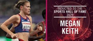 image of person running and text Megan Keith