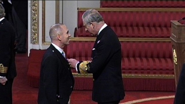 Director of Sport Jim Aitken receives MBE