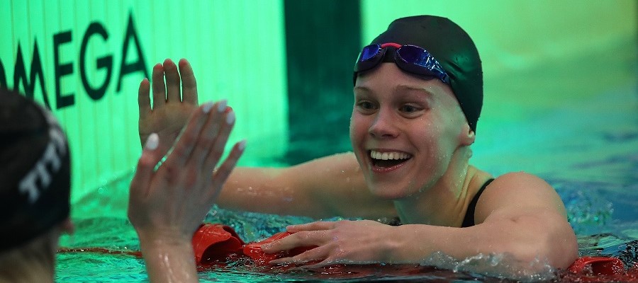 Image of Lucy Hope in swimming pool