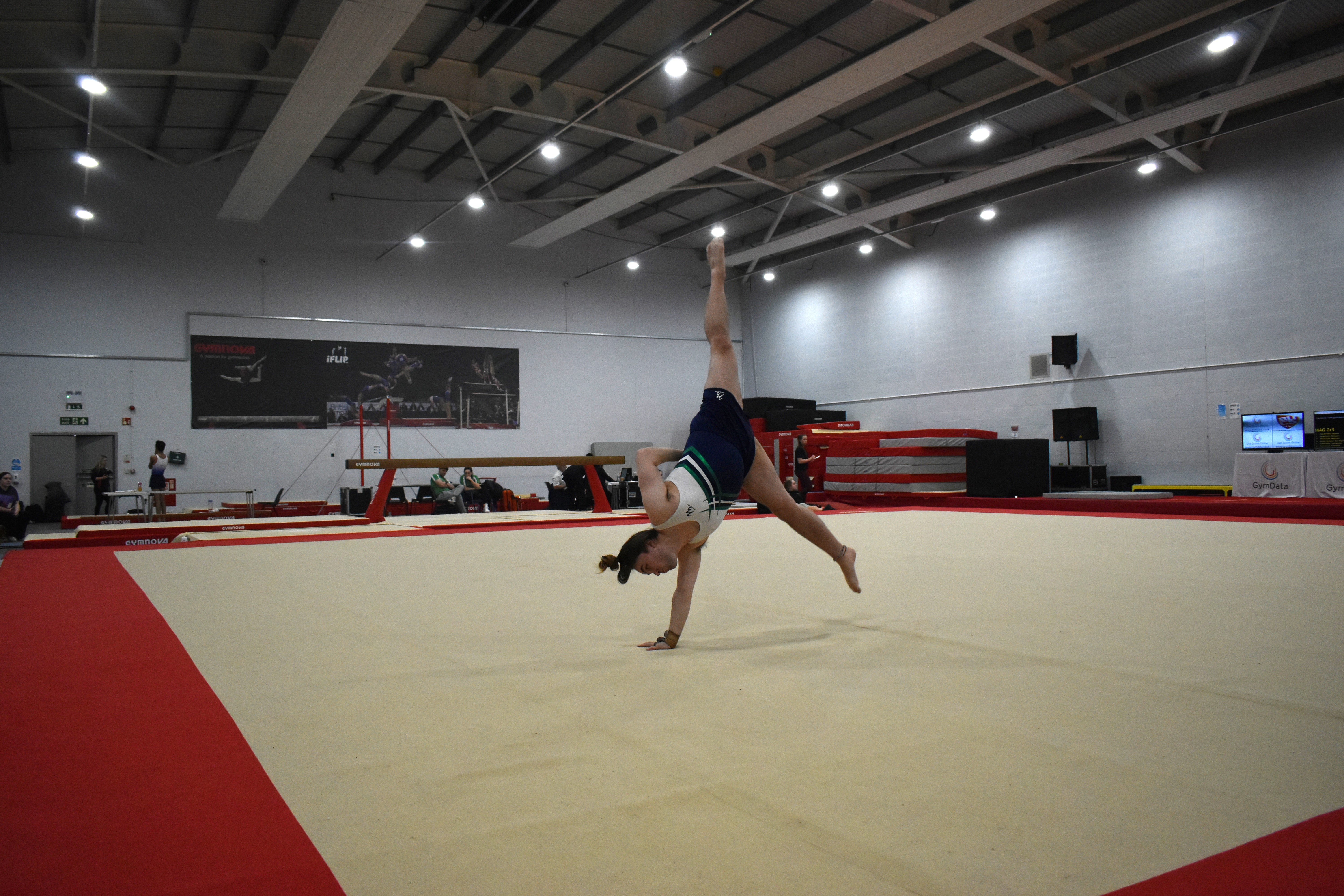 Aaron Walker performing gymnastics