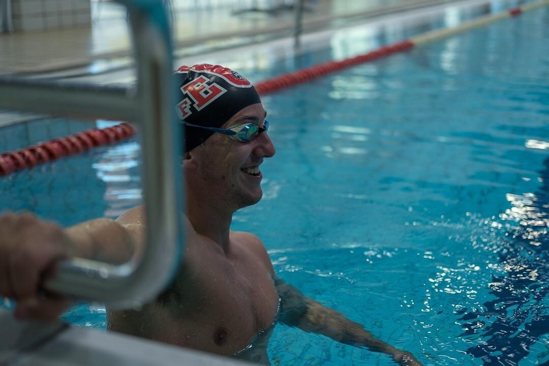 Image of Scott Gibson in swimming pool